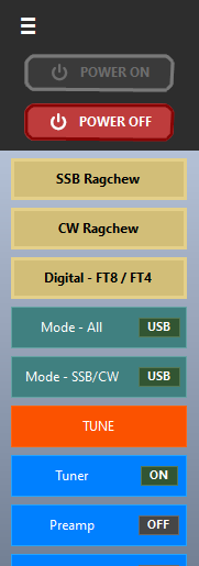 Wide Band panel in ShackScope